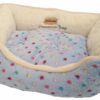 Pelíšek s puntíky Extra soft Bed modrá XS 47 cm