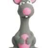 Latexová hračka se zvukem – zvíře šedé 15 cm