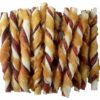 Tyčinka buvolí kroucená obalená kuřecím masem JUKO Snacks 12,5 cm (25 ks)