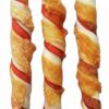 Tyč buvolí kroucená obalená kuřecím masem JUKO Snacks 12,5 cm (20 ks)