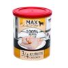 MAX Deluxe Dog 3/4 kuřete, konzerva 800 g