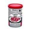 MAX Deluxe Dog kostky hovězí svaloviny s chrupavkou, konzerva 400 g